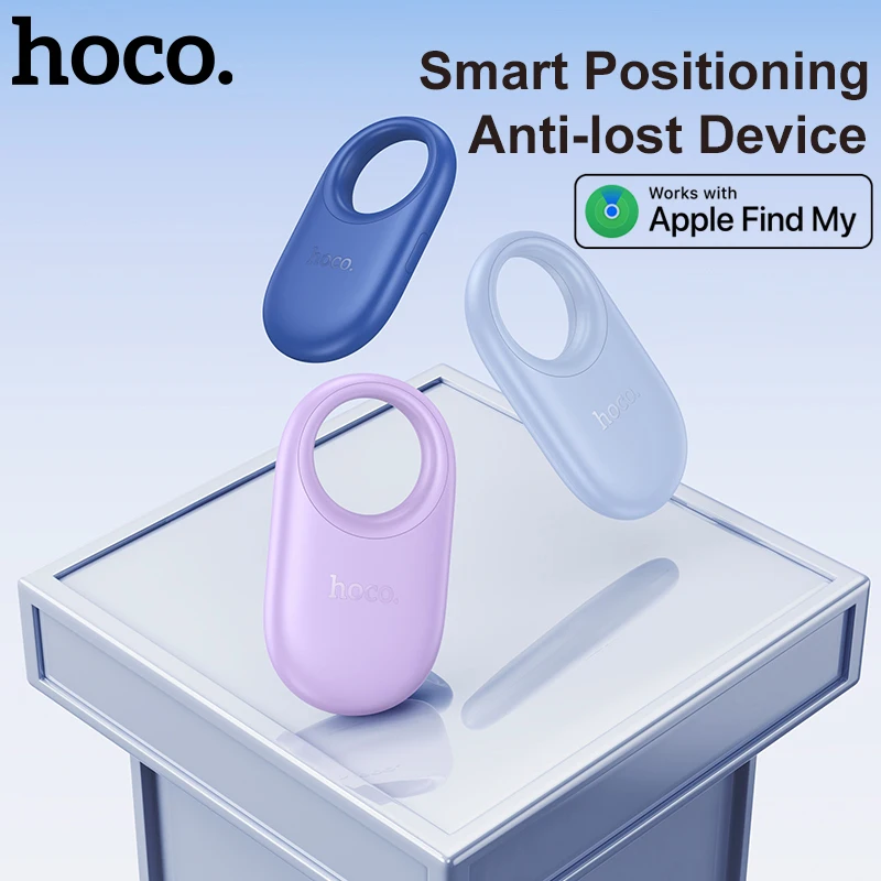 HOCO Fashion Smart Wireless Anti-Lost Position Device GPS Tracker Support Find My Wallet Key Pet Alarm Finder Tag GPS Tracker GPS Locator Anti Lost Alarm Key Finder Anti Lost Tracker Wallet Tracker