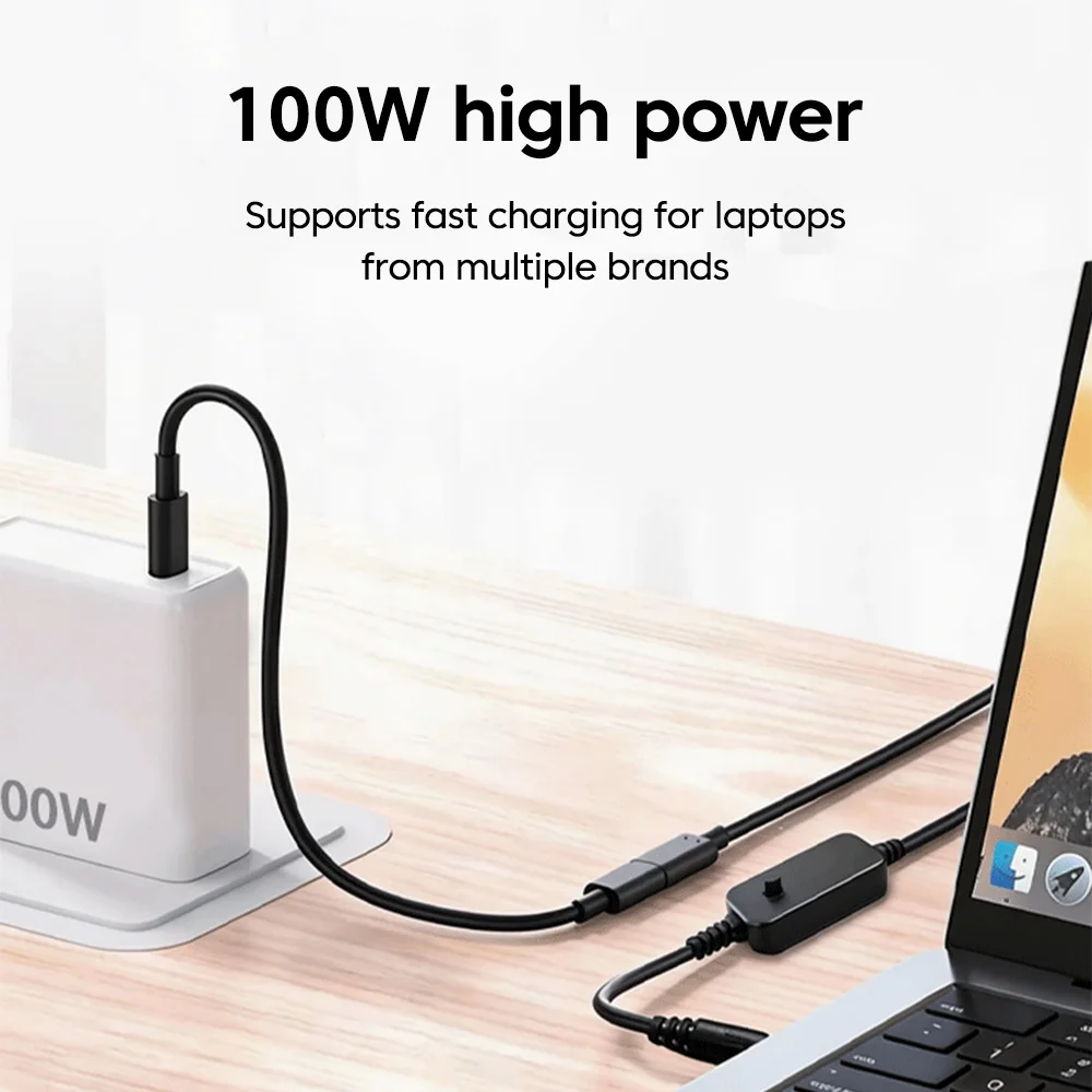USB C-DC 전원 부스트 케이블 타입 C-DC 고속 충전 5V-12V 부스트 컨버터 케이블 어댑터 (무선 공유기, TV 박스용)