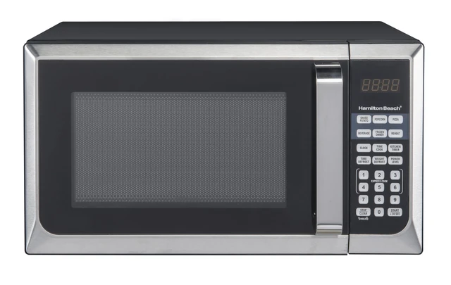 Hamilton Beach Stainless Steel 0.9 Cu. Ft. Black Microwave Oven - AliExpress