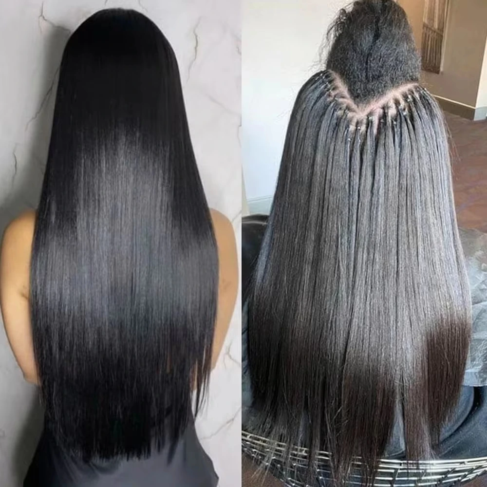 Straight Miracle Knots Crochet Hair For Braiding 100% Human Hair Extension Bone Straight Feathered Human Crochet Hair 2