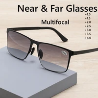 Femmes hommes mode lunettes de lecture bifocales multifonctionnel Vintage presbytie lunettes Protection UV lunettes de soleil nuances + 1.0 + 3.5 1
