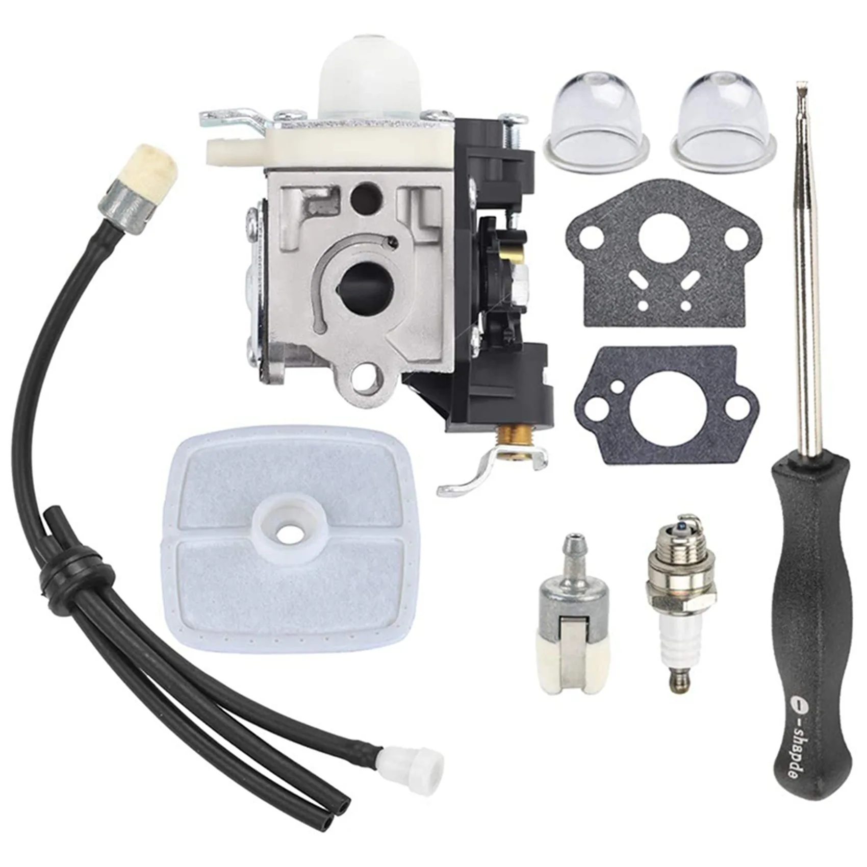 에코 PB250LN PB-250 ES250 리프 블로워 RB-K106용 AEF6-2X PB250 기화기(에어 필터, 기화기 조정 도구, 연료 라인 포함)