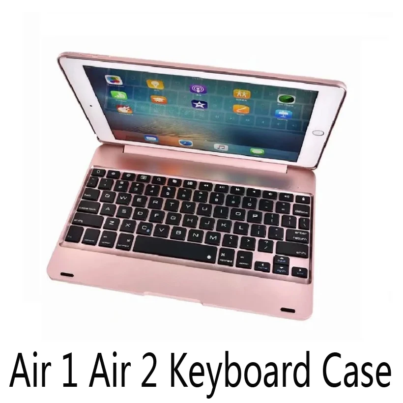 Teclado Abs com Teclado Tampa sem Fio para Ipad Air Air A1474 A1475 A1566 Case de