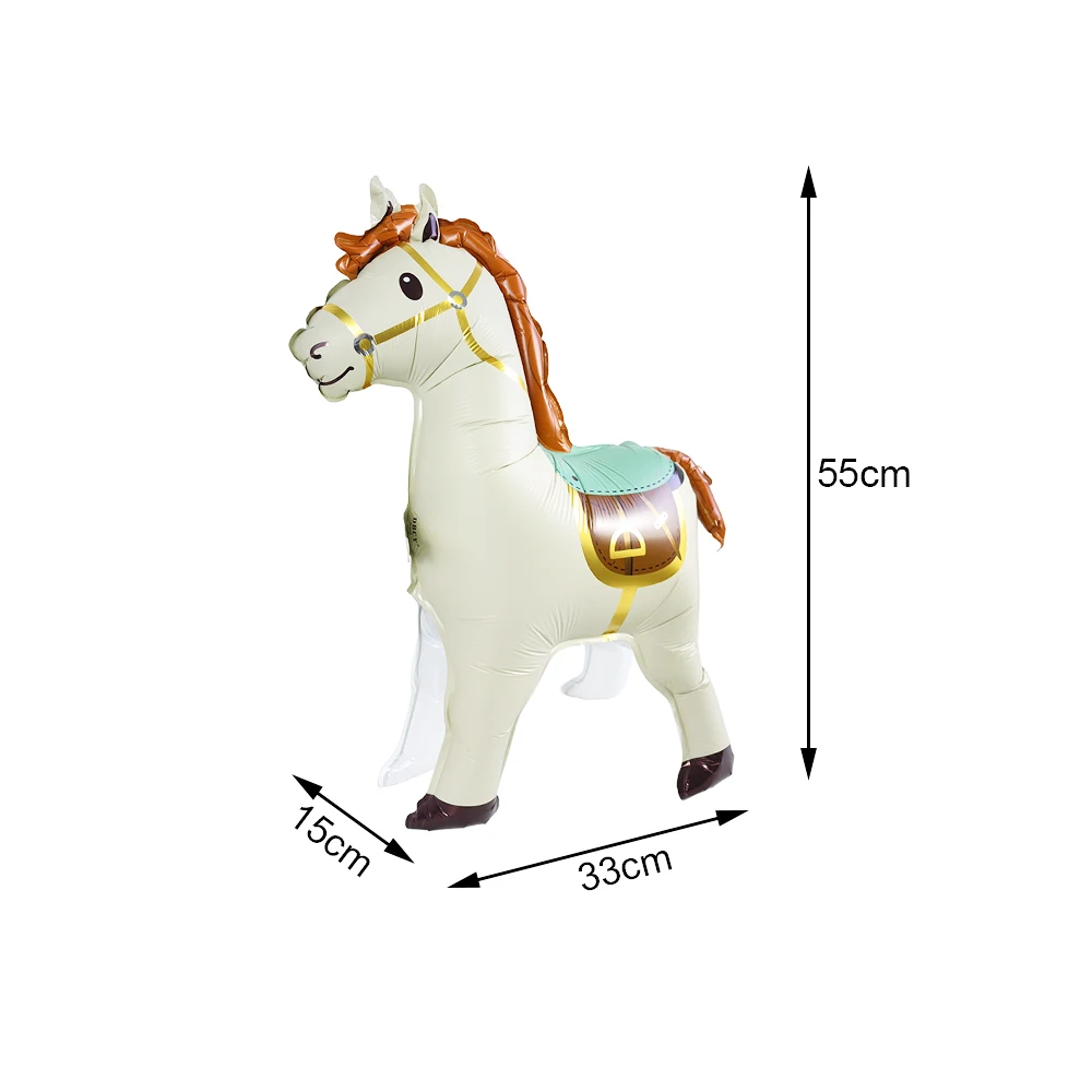 Paarden ballonnenset 5 stuks, paarden verjaardagsdecoratie meisjes, XXL