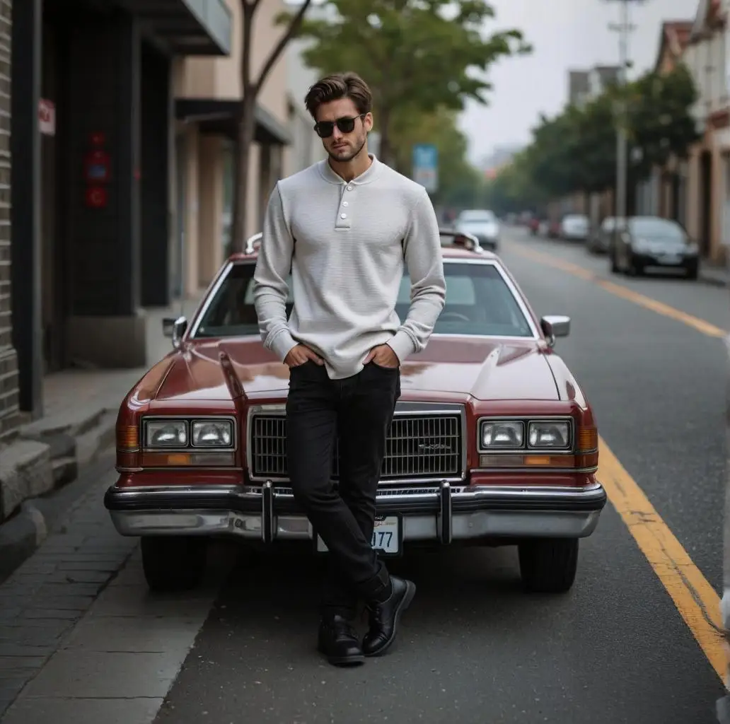 AIOPESON HD3030 Men's High Quality Sweatshirt Fleece Lined Winter