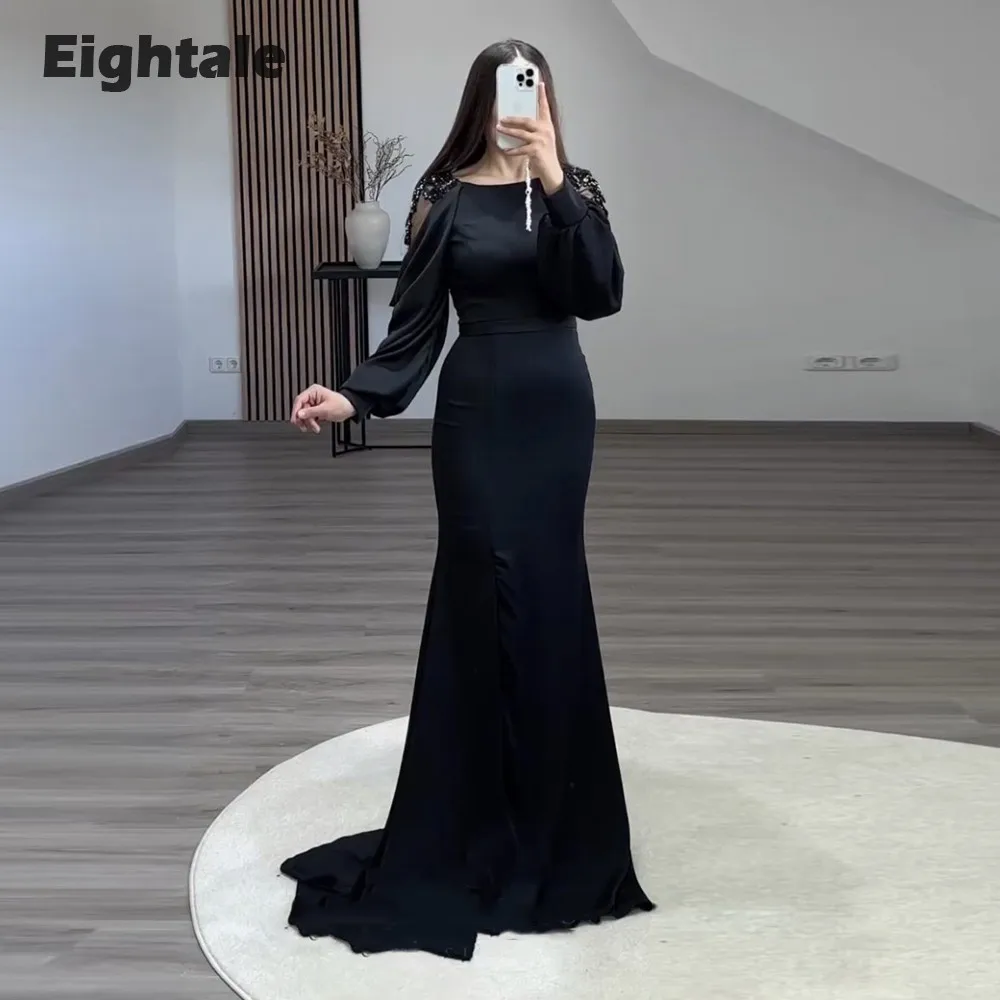 Black Lace Mermaid Black Mermaid Prom Dress With High Neck And Long Sleeves  2019 Formal Evening Gown For Black Girls, Sweet 16, Cocktail Party, And  Quinceanera Style 62 From Lilliantan, $121.87 | DHgate.Com