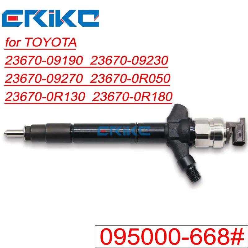 095000-6680 Iniettore Di Carburante 23670-09230 Ugello Iniettore Diesel 095000-6681 Per Denso Toyota Corolla Auris 23670-09190 23670-09270