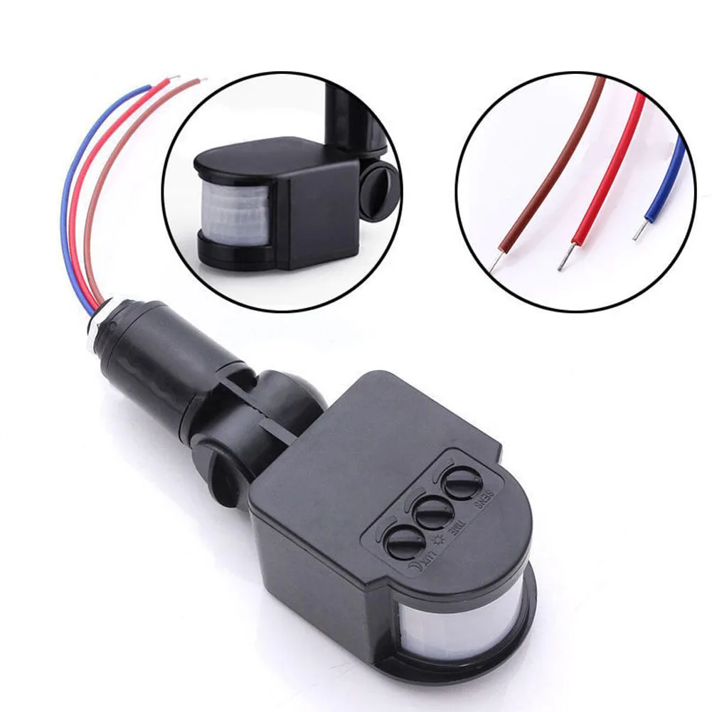 

110-220V PIR Infrared Automatic Motion Sensor Detector Wall Lamp Switch