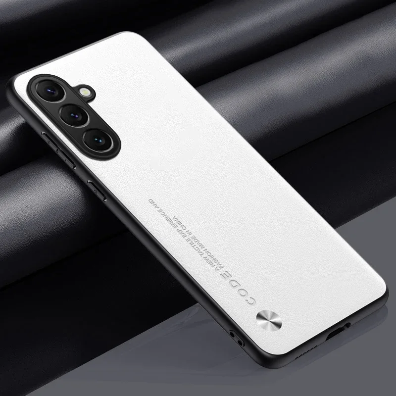 Matte PU Leather Phone Case with Soft Frame Protection