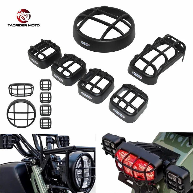 6pcs/set Front Headlight Grill Guard Cover Rear Taillight Turn Signals