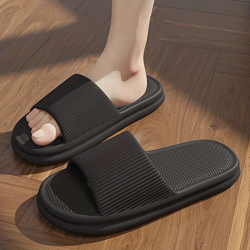 Plus 46-47 Women Slippers Summer Men Flat Non-slip Sole Flip Flops Bathroom Indoor Ladies Shoes Outside Beach Sandals 4