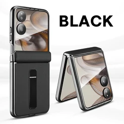 Luxury Leather Flip Case with Auto - Rebound Hinge and Moisture - Proof Plated Finish - Xiaomi Mix Flip (Color A)
