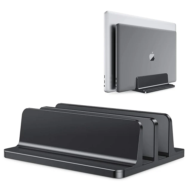 Support vertical pour ordinateur portable Support de base de support de montage pour ordinateur portable réglable en aluminium pour MacBook Pro Air Accessoire Support de livre Support pour ordinateur portable 1
