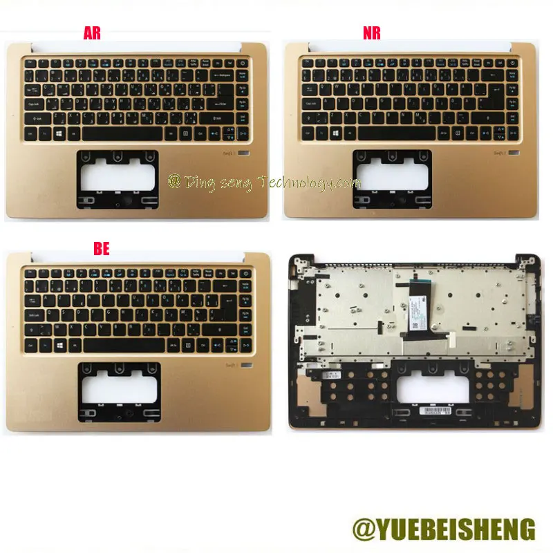 

Новинка/орг для Acer S3 Swift3, блестящая подставка для клавиатуры, Арабская/Болгария/Скандинавская верхняя крышка клавиатуры, золотистая