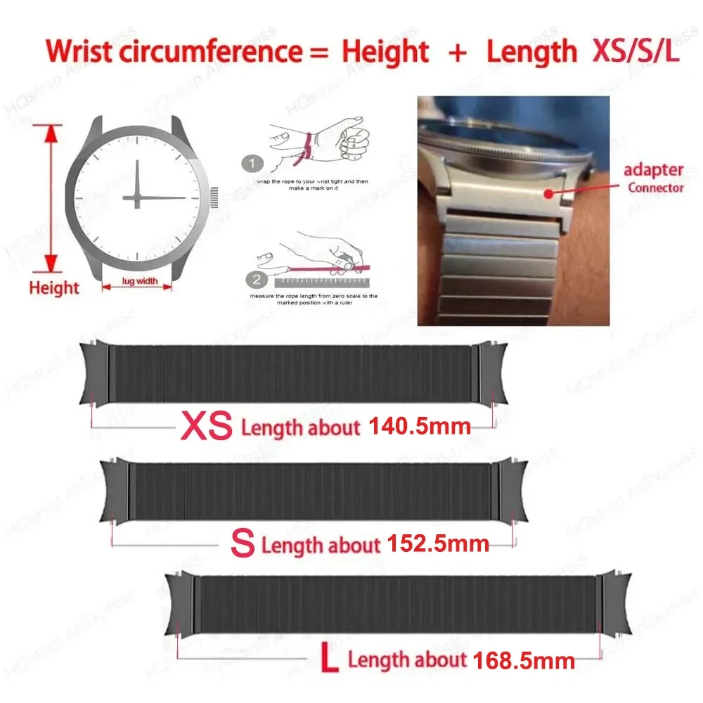 Stainless Steel Elastic Strap - No Gaps Quick Fit Bracelet