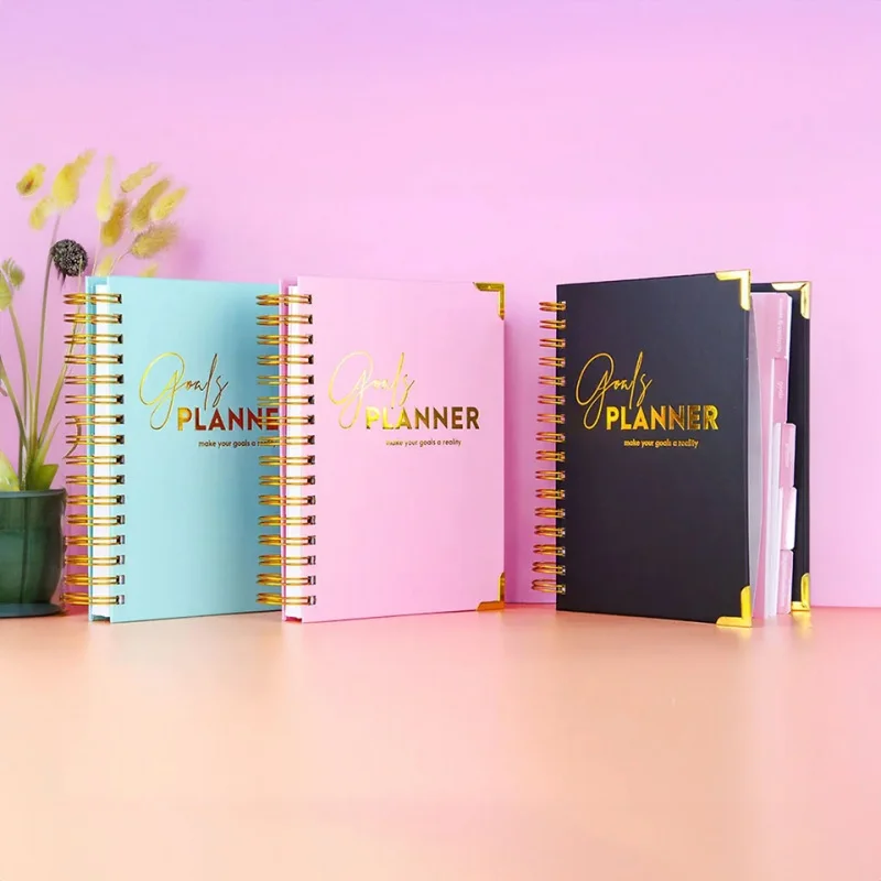 

Индивидуальная печать, спиральная бумага, блокнот, дневник, журнал, ежедневник, еженедельный, ежемесячный органайзер, планировщик, блокнот