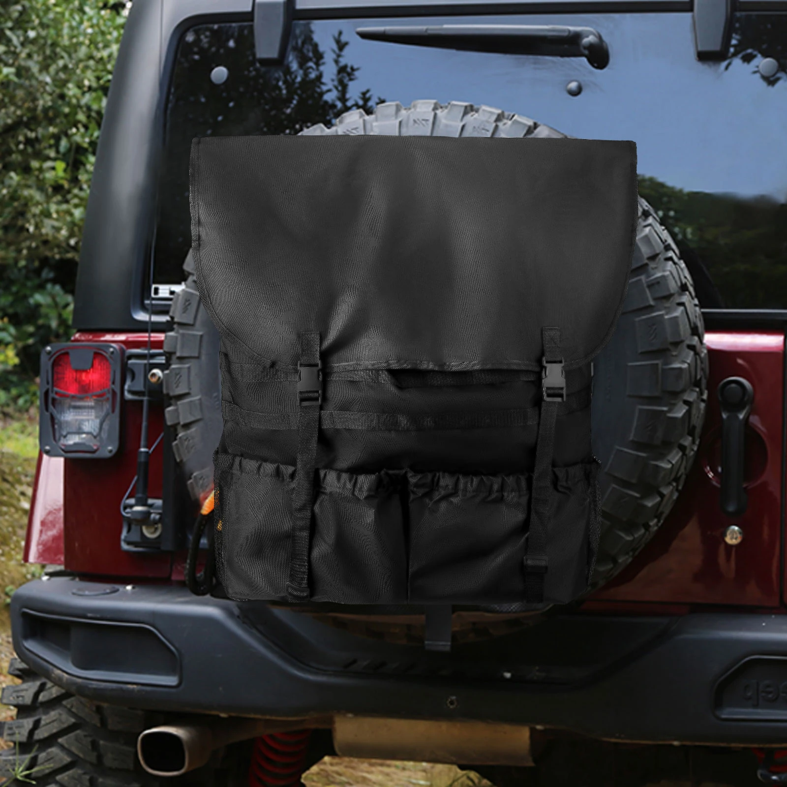 Spare Tire Storage Trash Bag Off Road Recovery Camping Gear Fit Jeep  Wrangler TJ JK JKU JL JLU 2007 2021 With Adjustable Straps| | - AliExpress