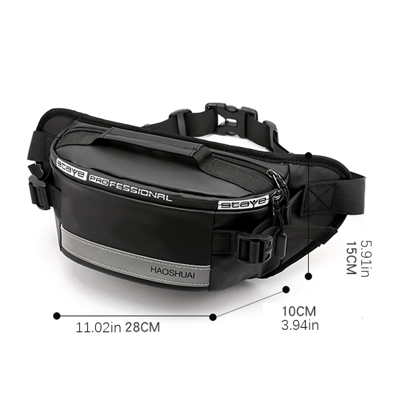 High quality chest bag - adjustable waist pack, multi pocket design, suitable for outdoor hiking, cycling, motorcycle, travel