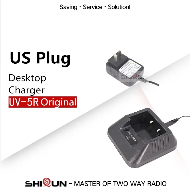 Baofeng Walkie Talkie UV-5R Radios Battery Charger EU US UK AU Adapter for UV-8HX UV-5RHX UV-5RA UV-5RE UV F8 DM-5R Plus Radio 3