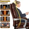 Executive Office Chair with Footrest, 350 LBS, Reclining, Big and Tall, Computer Gaming, Home Office, Desk Chair, Adjustable PU 4