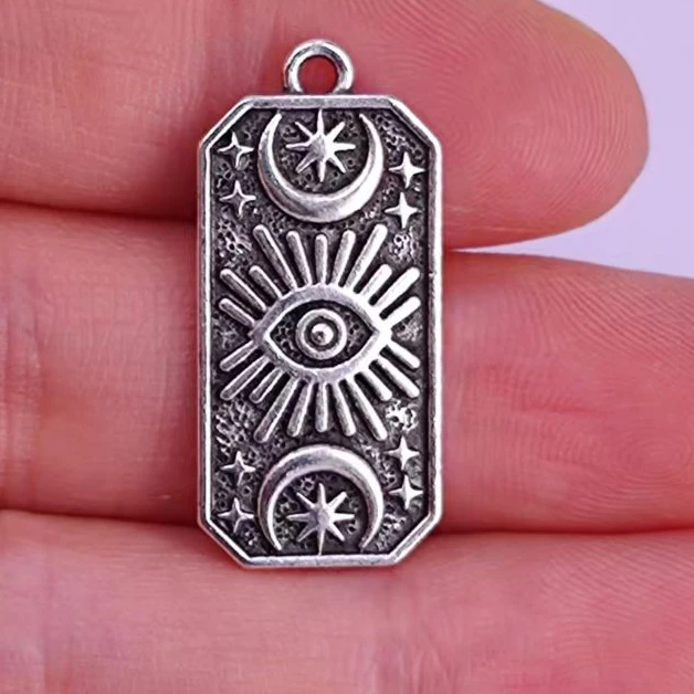 5-pcs Unisex Star Moon Sun Eye Pendant Amulet