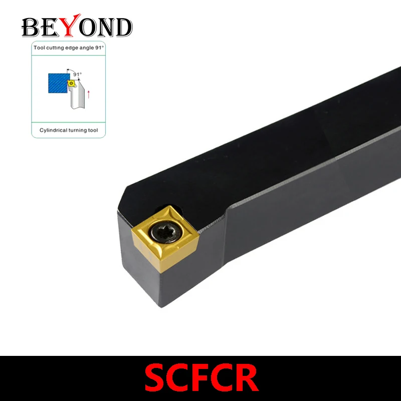 

BEYOND SCFCR SCFCL SCFCR1212H06 SCFCR1212H09 SCFCR1616H09 SCFCR2020K09 CNC External Turning Tool Holder SCFCR2525M12 Use CCMT