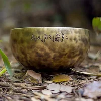 Full Moon Nepal Singing Bowl Handmade Brass Percussion Instrument Tibetan Singing Bowls Professional Yoga Meditation Mindfulness - Image 3