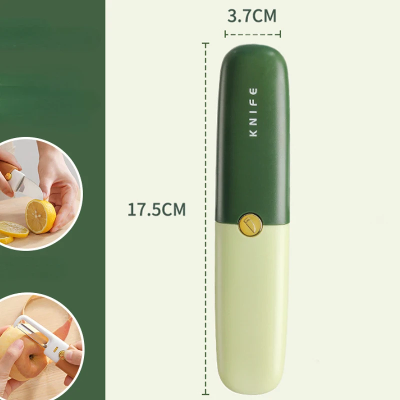 2-in-1 Multi-functional Small Fruit Knife Peeler Travel Dormitory Kitchen Home Melon Knife High Appearance Level