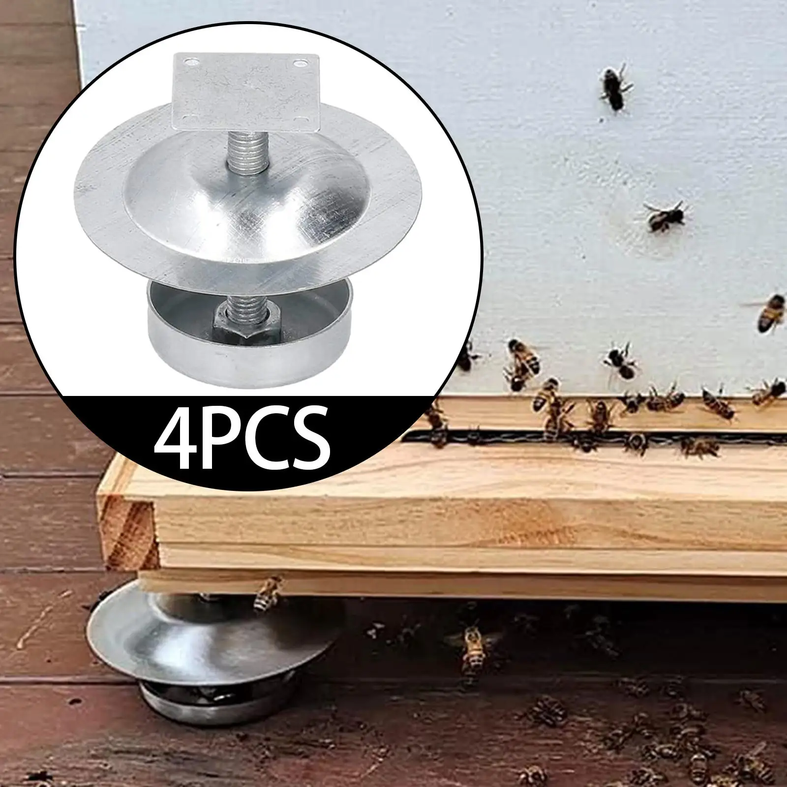 Beehive Stand Feet Argent Stainless Steel Beekeeping Tool for Beekeeper Hive Foundation Support