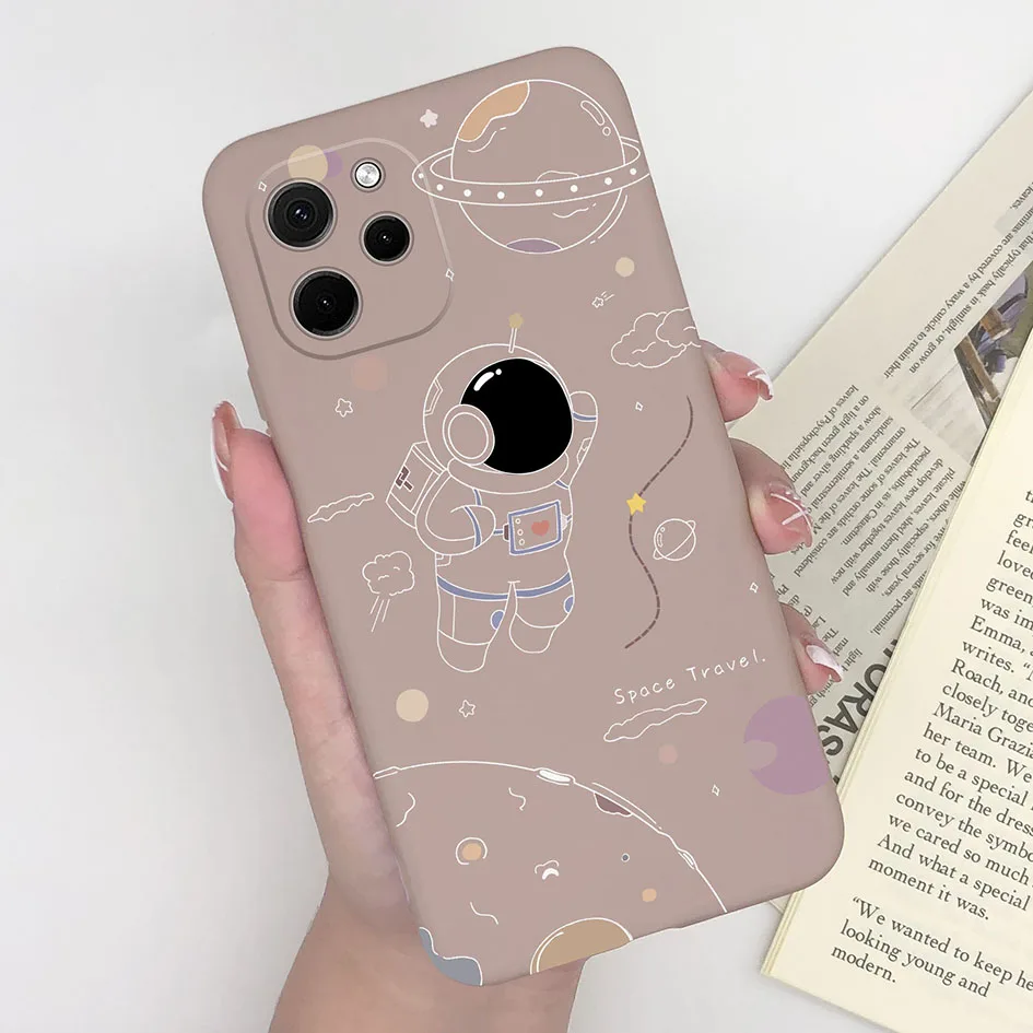 Cute Cartoon Dinosaur Bear Soft Silicone Case for Huawei Nova Y61 and Enjoy 50z