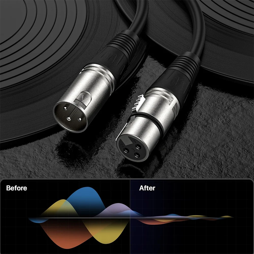 Audio Cable 10M provide good signal transmission performance for home professional recording studios concerts churches