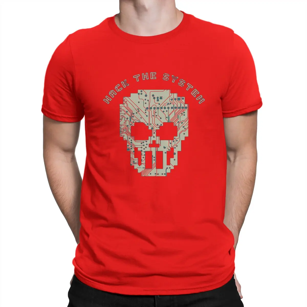 thumbnail image 1 of Camiseta única de Hack System, camiseta informal de Matrix, lo último para adultos, 1 of 7