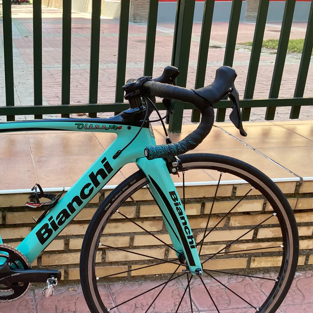 菊模様ロードバイクバーテープグラデーションカラーハンドル