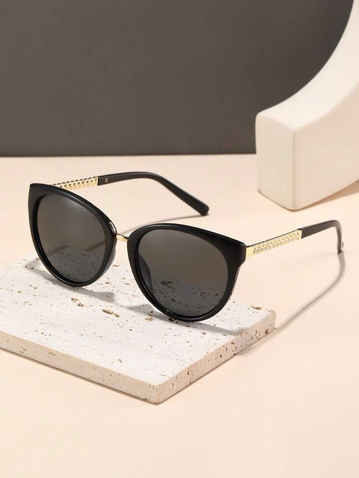 1PC Fashion Cat Eye Plastic Frame Women Sunglasses For Men Daily Life Shades Eyewear Accessories.