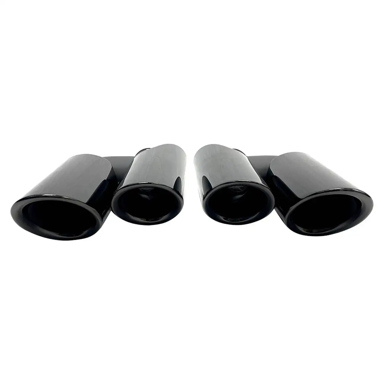 FREE SHIPPING 2PCS Muffler Tail Tip Exhaust Pipe For 2014-2016 Macan Round Stainless Steel