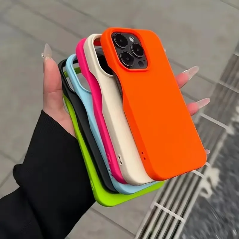 Custodia per telefono in silicone liquido morbido alla moda per iPhone 11 12 13 14 15 16 Pro Max 16 Plus Custodia antiurto con paraurti posteriore_voghion.com