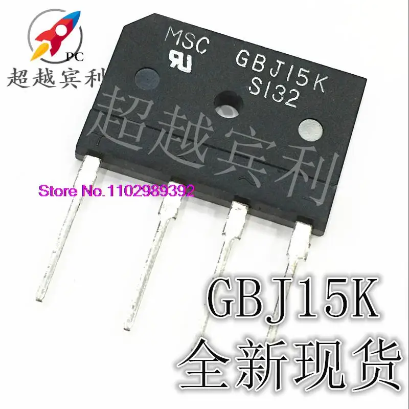 

10 шт./партия GBJ15K GBJI5K