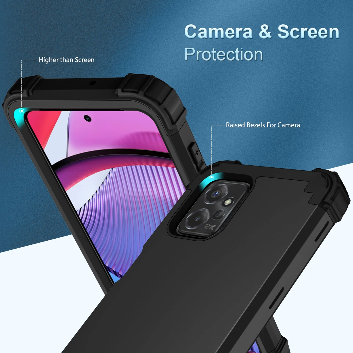 Rugged Heavy Duty Hybrid Armor Shockproof Protective Phone Case