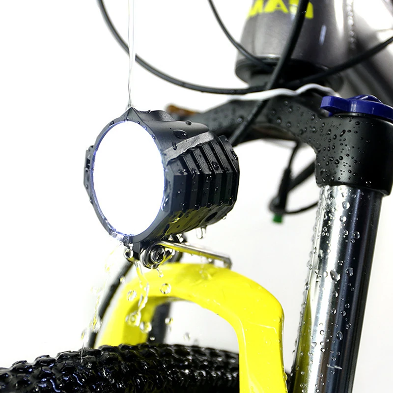 

Bike Horn Light Electric Bicycle 4 LED Headlight 12W Waterproof 2 in 1 Horn and Light Switch Bicycle Flashlight