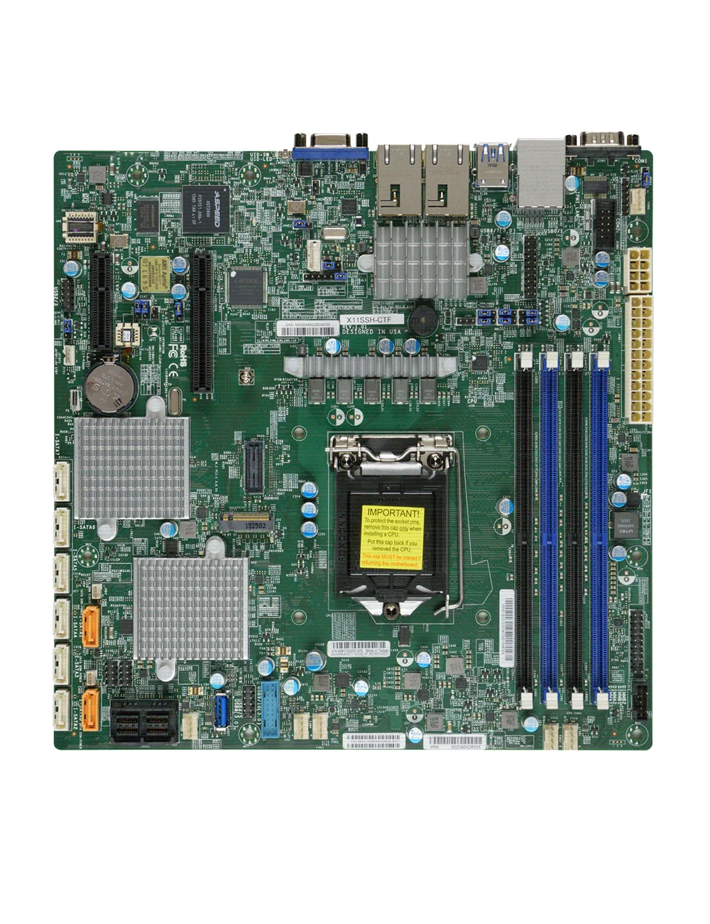

For Server microATX Motherboard 1151 C236 Supports E3-1200 v6/v5 7th/6th i3 Series X11SSH-CTF
