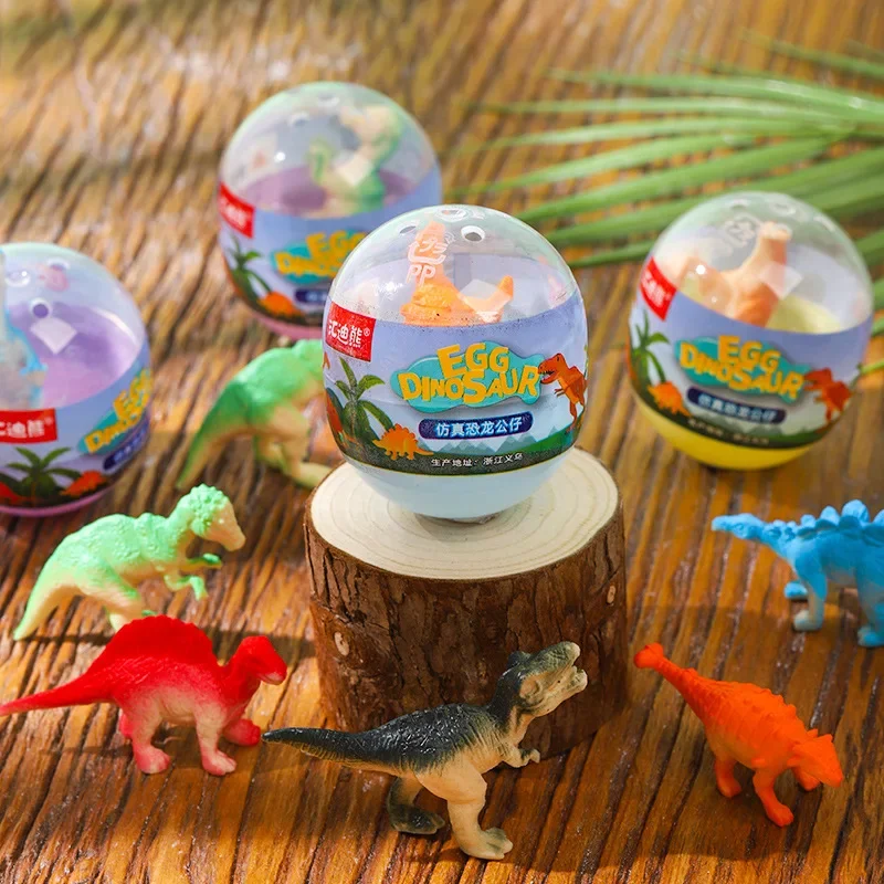 10Pc Simulated Dinosaur Model Surprise Capsule Egg Toys for Kids Birthday Party Favors Pinata Filler Kindergarten Gift Treat Bag