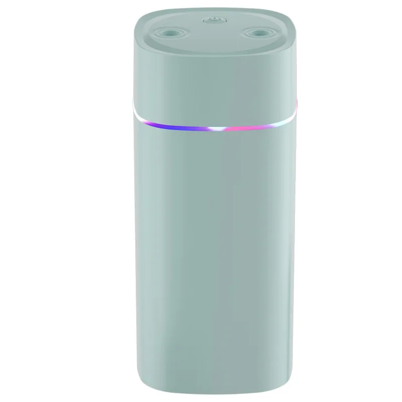 Dual-Nozzle USB Humidifier | 600ml/H Super Mist & Ultra Quiet | Car/Home Moisturizing Device