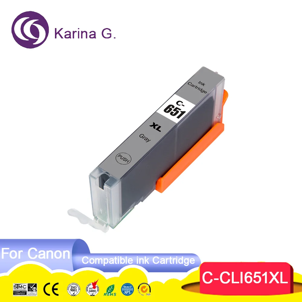 PGI650 650 651 XL 650XL CLI-651XL 651XL Premium Compatible Color Inkjet Ink Cart