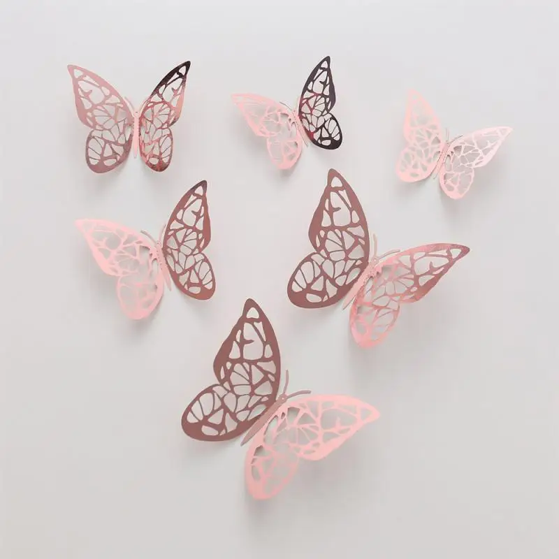 

Butterfly Cake Decor Happy Birthday Cake Toppers Wedding Party Decor Kids Butterfly Cupcake Tools Home Wall Stickers