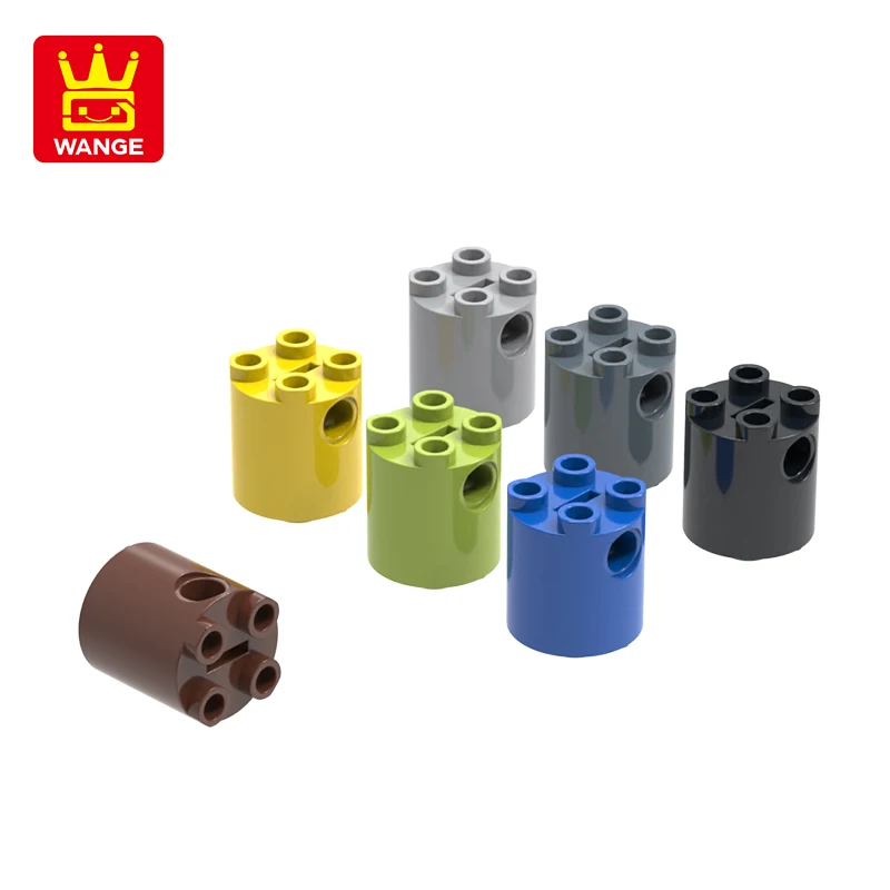 

20 Pcs/lot Side Bolt Hole Cylindrical Building Block Moc Color Accessories Compatible with 30361 Brick DIY Children's Toy Gift