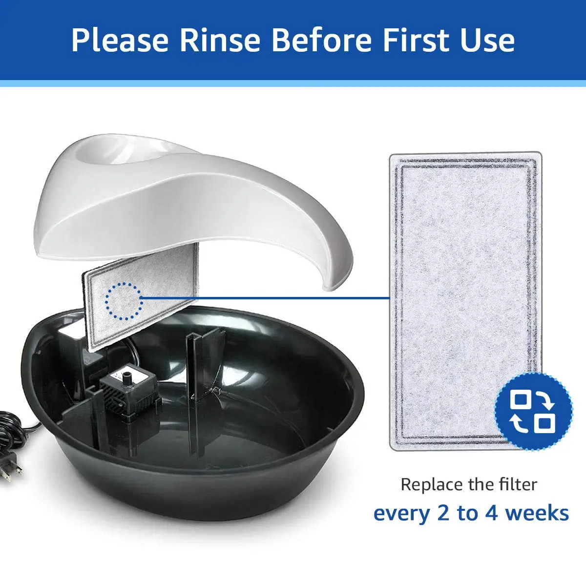 Replacement Pioneer Drinking Fountain Filters Charcoal Water - Main Image