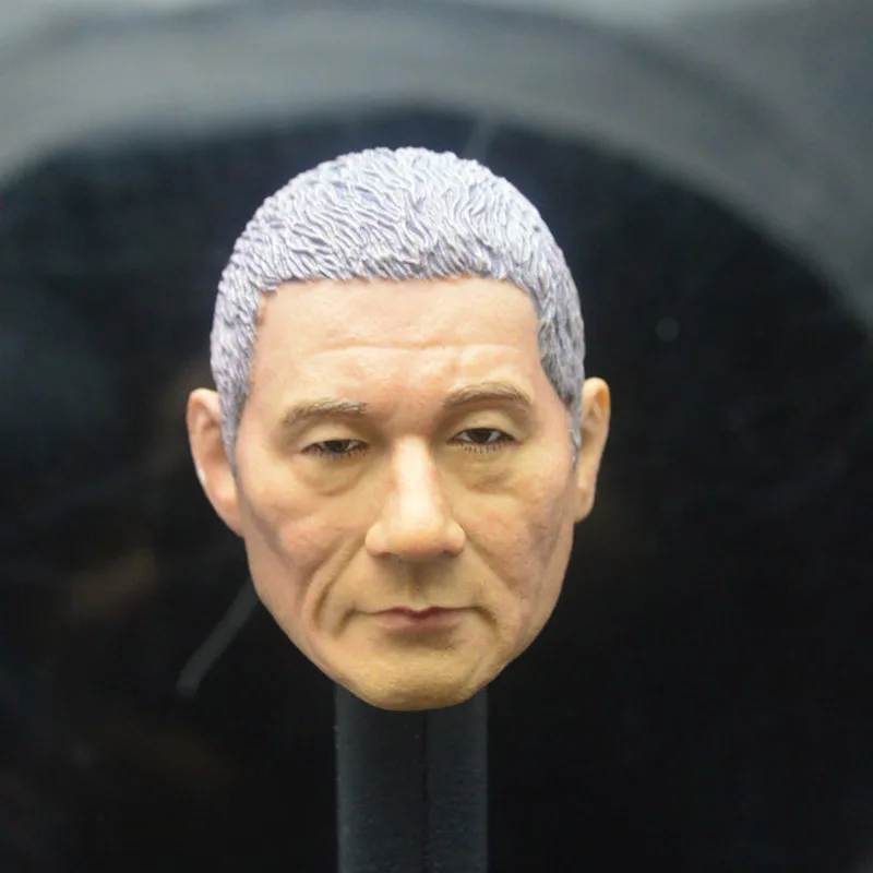 

1/6 Scale Kitano Takeshi Head Sculpt Japan Nihon Kuroshakai Head Carving Model Toy for 12in Action Figure Collection