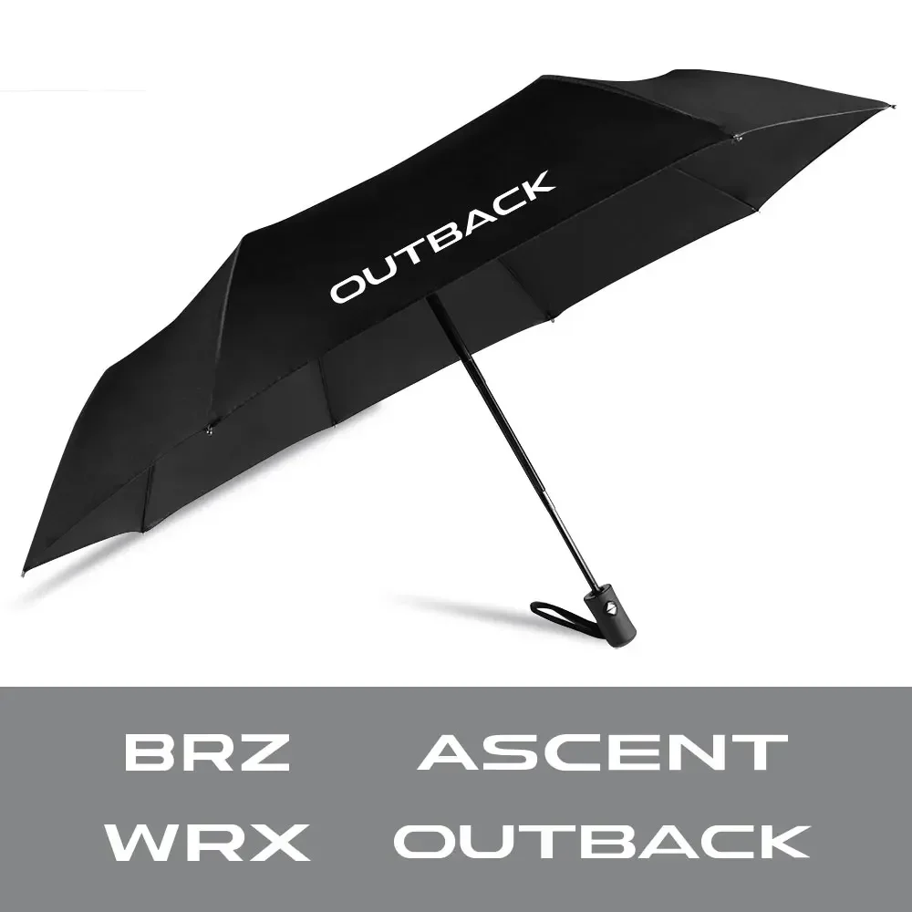 For Subaru Forester Ascent Legacy Outback XV WRX BRZ STi Fully Automatic Compact Folding UV Rresistant Umbrella Auto Accessories