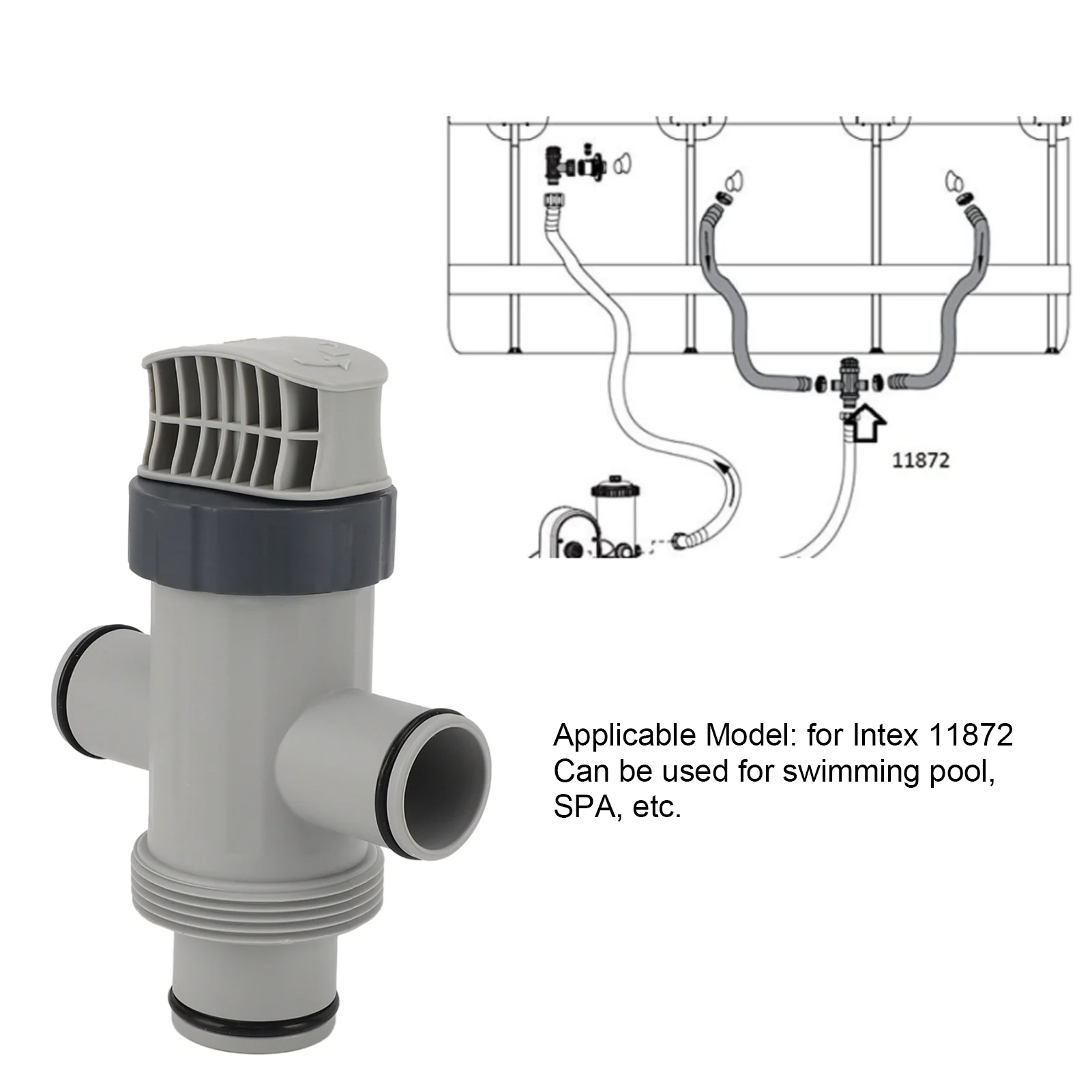 INTEX 10747 VALVOLA Plunger Ricambio Pompa Piscina Accessori - Foto 6