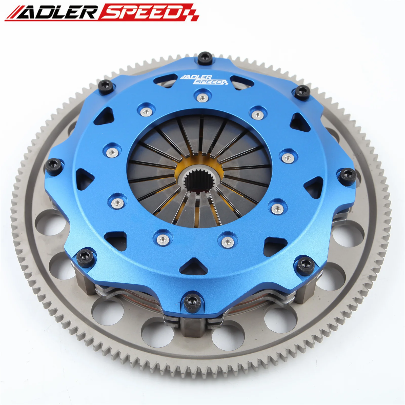 ADLERSPEED 8.5인치(215mm) 스프링 클러치 트윈 디스크 키트/레이싱 클러치 (스바루 WRX STI /레거시 GT 스펙 B 2.5L EJ257 6단 변속기 2004-2018년)